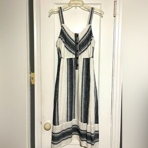 Universal Thread, sleeveless, blue and white stripe, dress. Size S